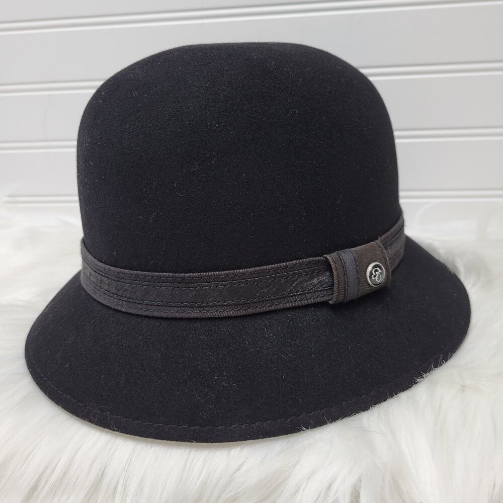 CLASSY Brixton Short Rim Felt Wool Crushable Bowler Fedora Black Size Medium
